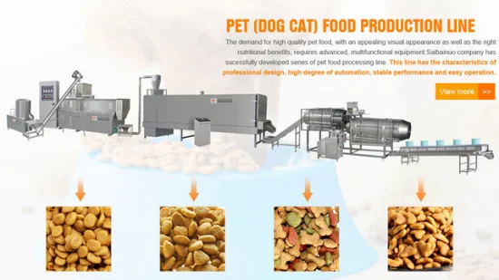 100-3000 kg/h Industrieller automatischer Extruder für die Herstellung von Nass- und Trockenfutter für Tiere, Hunde und Katzen, Fischfutterherstellungsmaschine, Produktionslinie, Verarbeitungsanlage